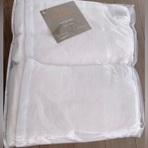 Sferra's Home Collection Plush Blankets Twin size white ivory NWT